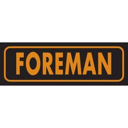 ACCUFORM HARD HAT STICKERS FOREMAN 1 in  X LHTL380 LHTL380